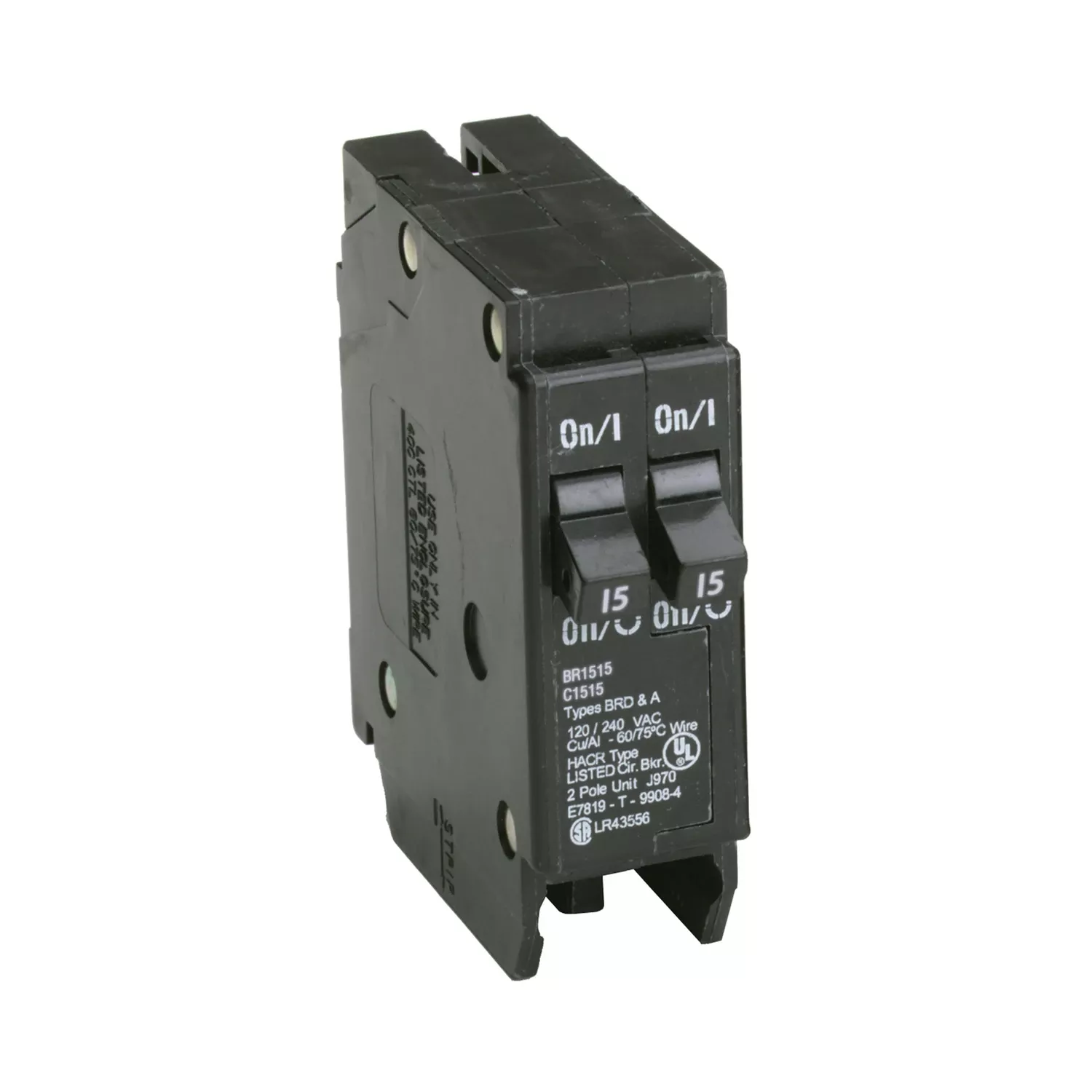 2 15a Single Pole Half-size Tandem Circuit Breaker Ea