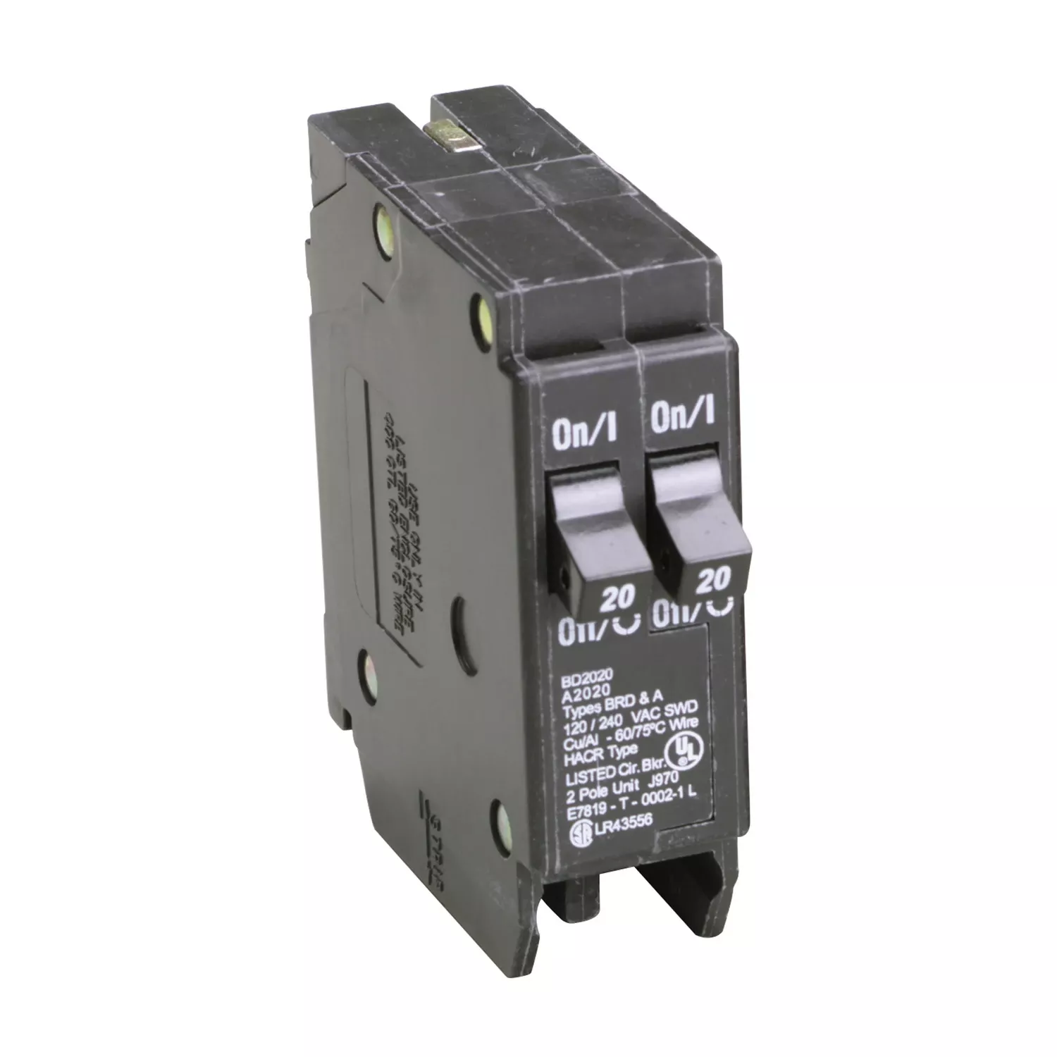 2-20a Single Pole Tandem Circuit Breaker Ea