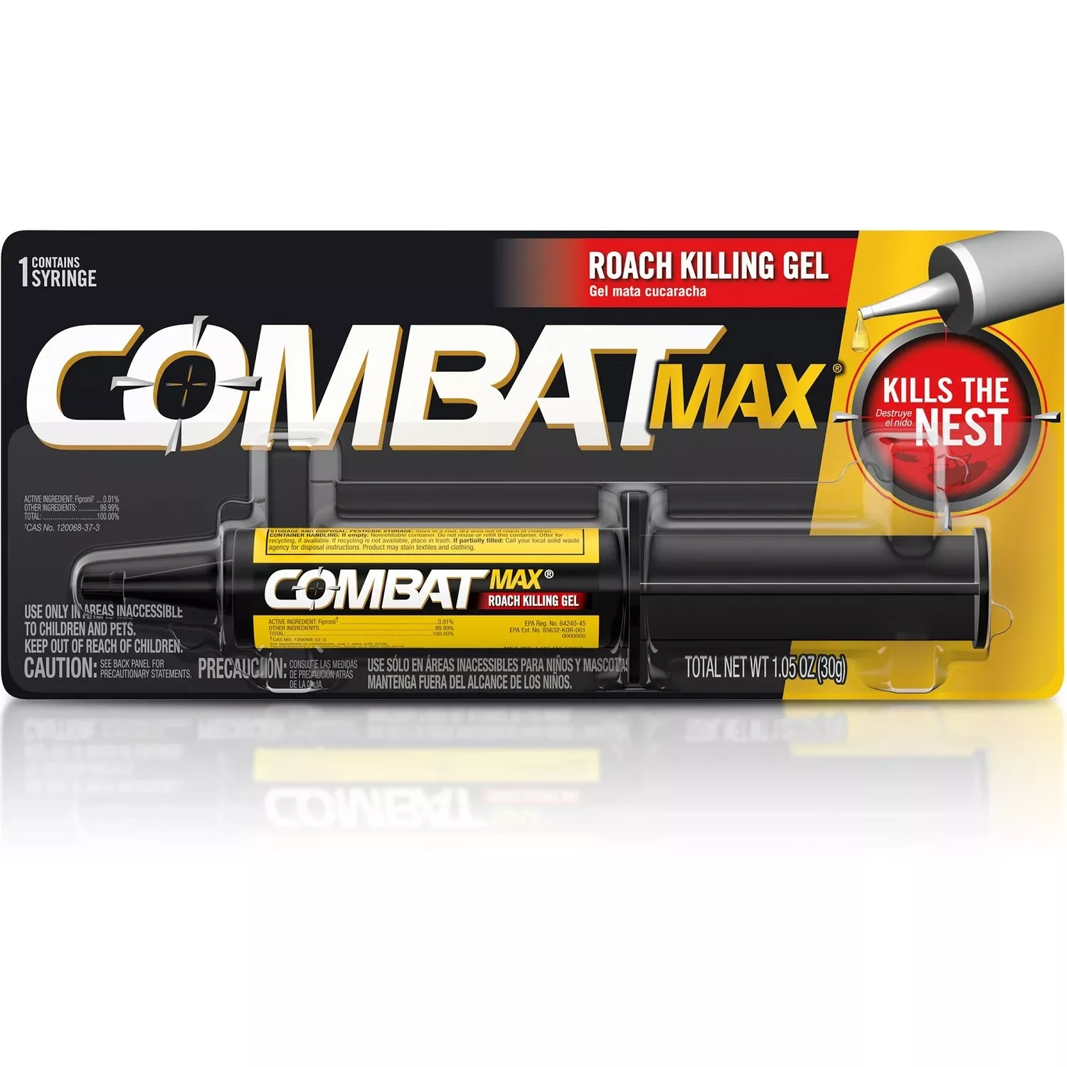 Max 1.05 Oz. Ready To Use Gel Roach Killer With Fipronil Ct-12-ea