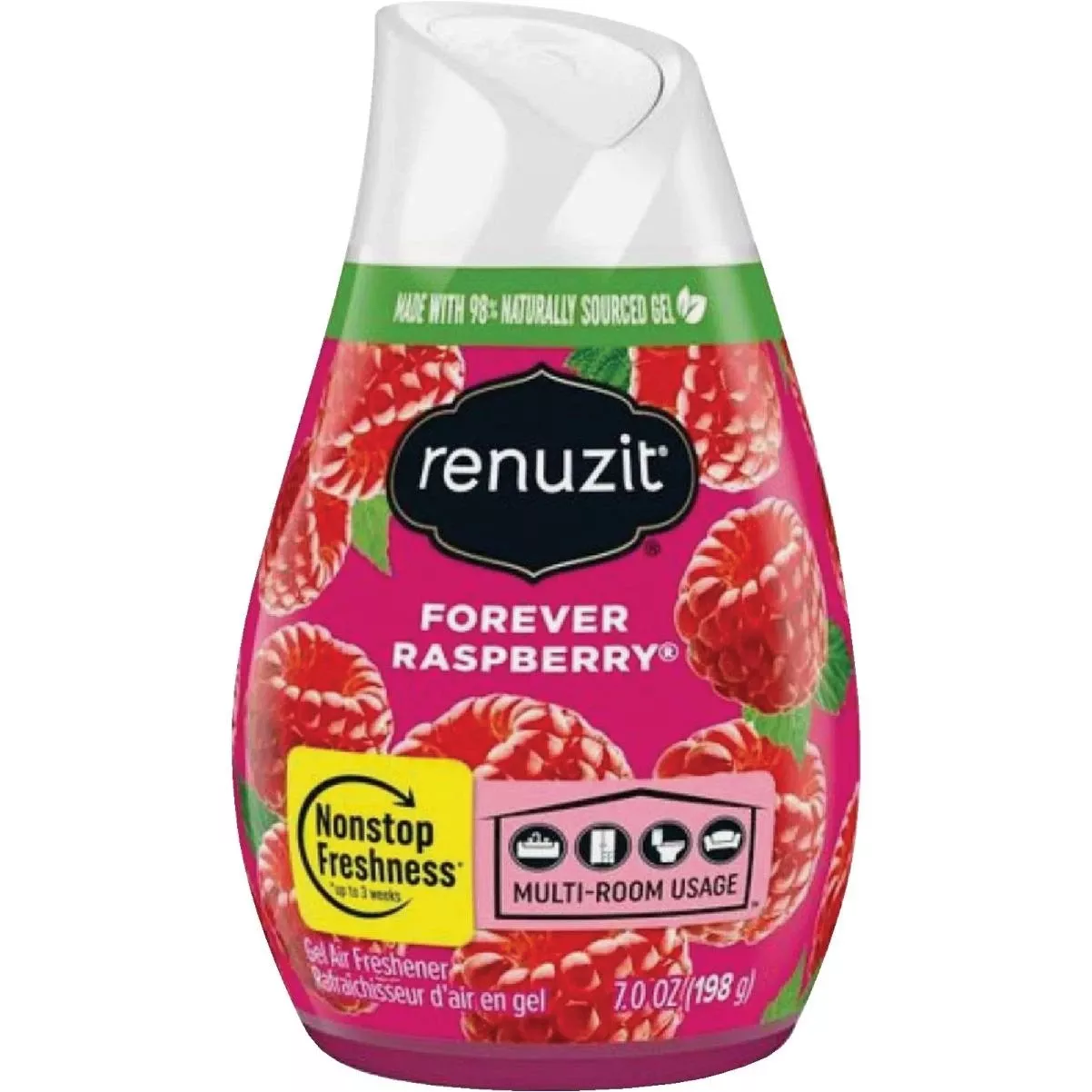 Renuzit Raspberry Gel Air Freshener – 7 oz Long‑lasting Home Fragrance Ea