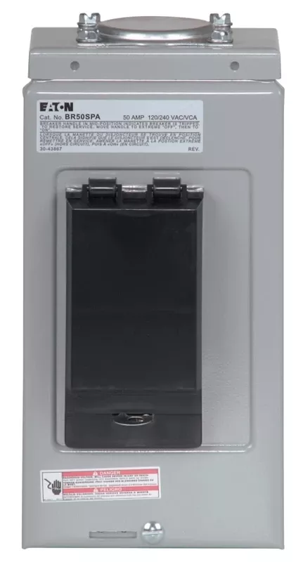 Self-testing Gfi Breaker, Type Br, 2-pole, 50-amp Ea