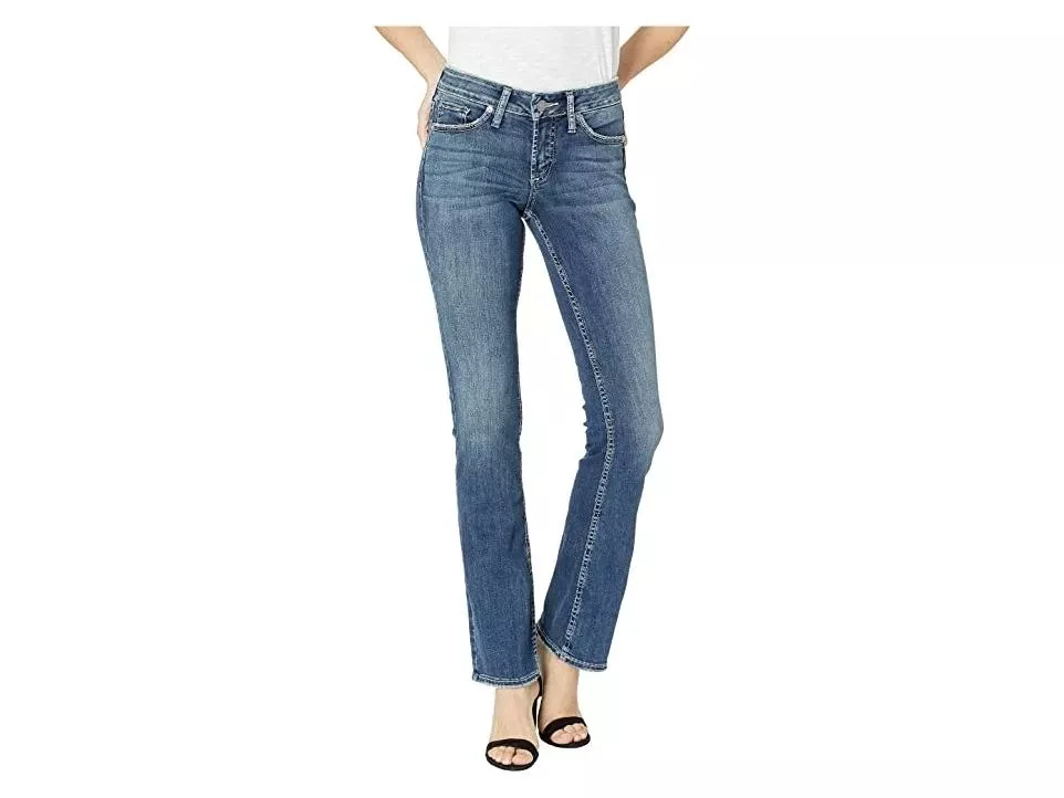 . Suki Slim Bootcut Jeans For Women - Mid-rise Curvy Fit In Indigo